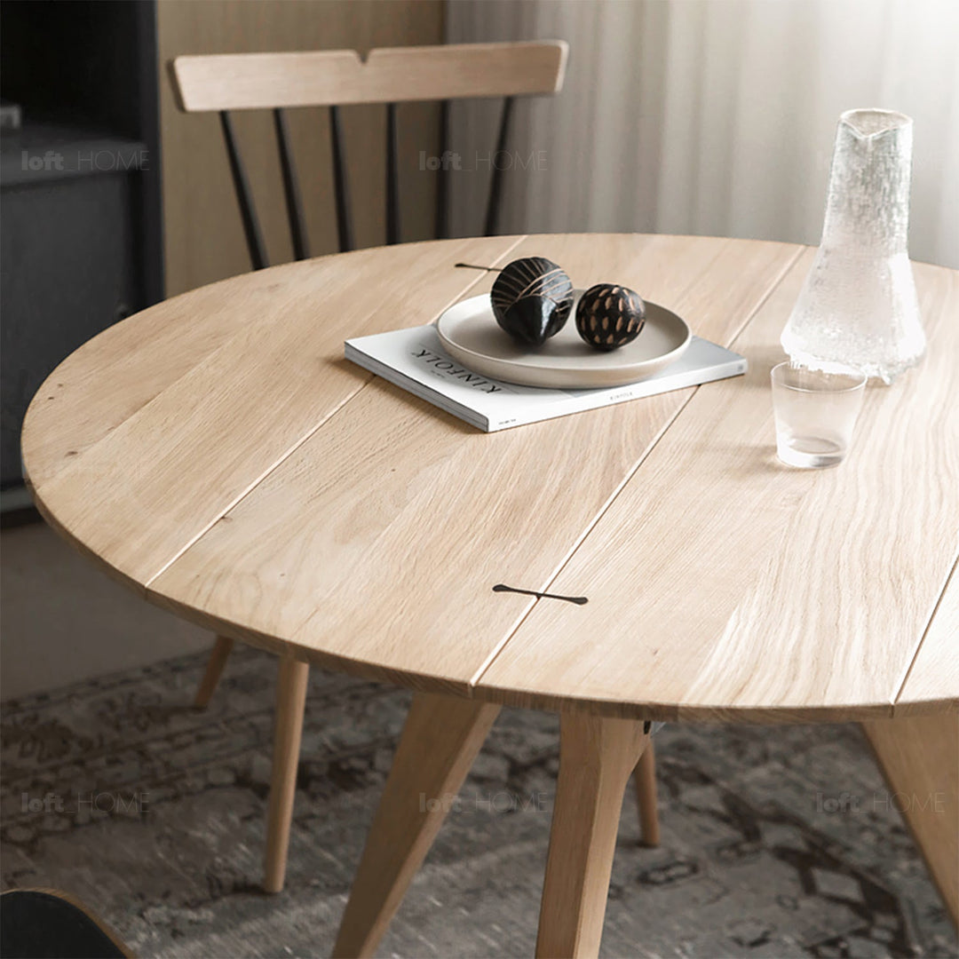(Fast Delivery) Round Dining Table KIRI Environmental
