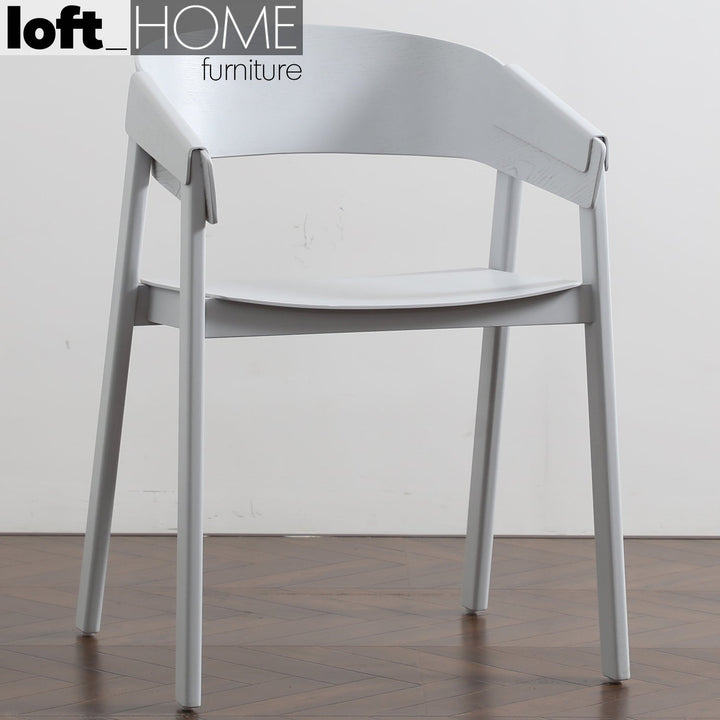(Fast Delivery) Scandinavian Wood Dining Chair SIMONE Detail 30