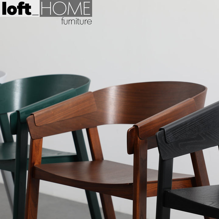 (Fast Delivery) Scandinavian Wood Dining Chair SIMONE Detail 10