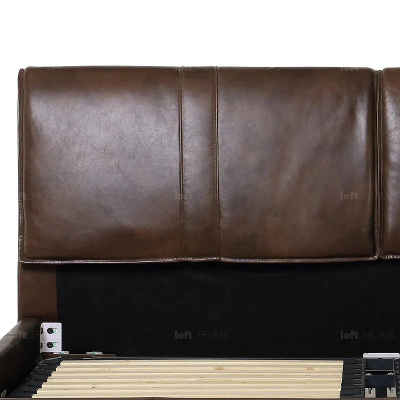 Vintage Genuine Leather Bed Frame SADDLEBACK Still Life
