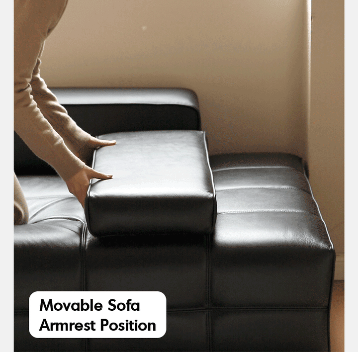 Contemporary Genuine Leather Sectional 4 Seater Sofa NEXUS
