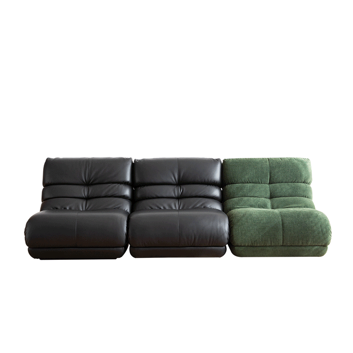 Vintage chenille velvet fabric 1 seater sofa ridge material variants.