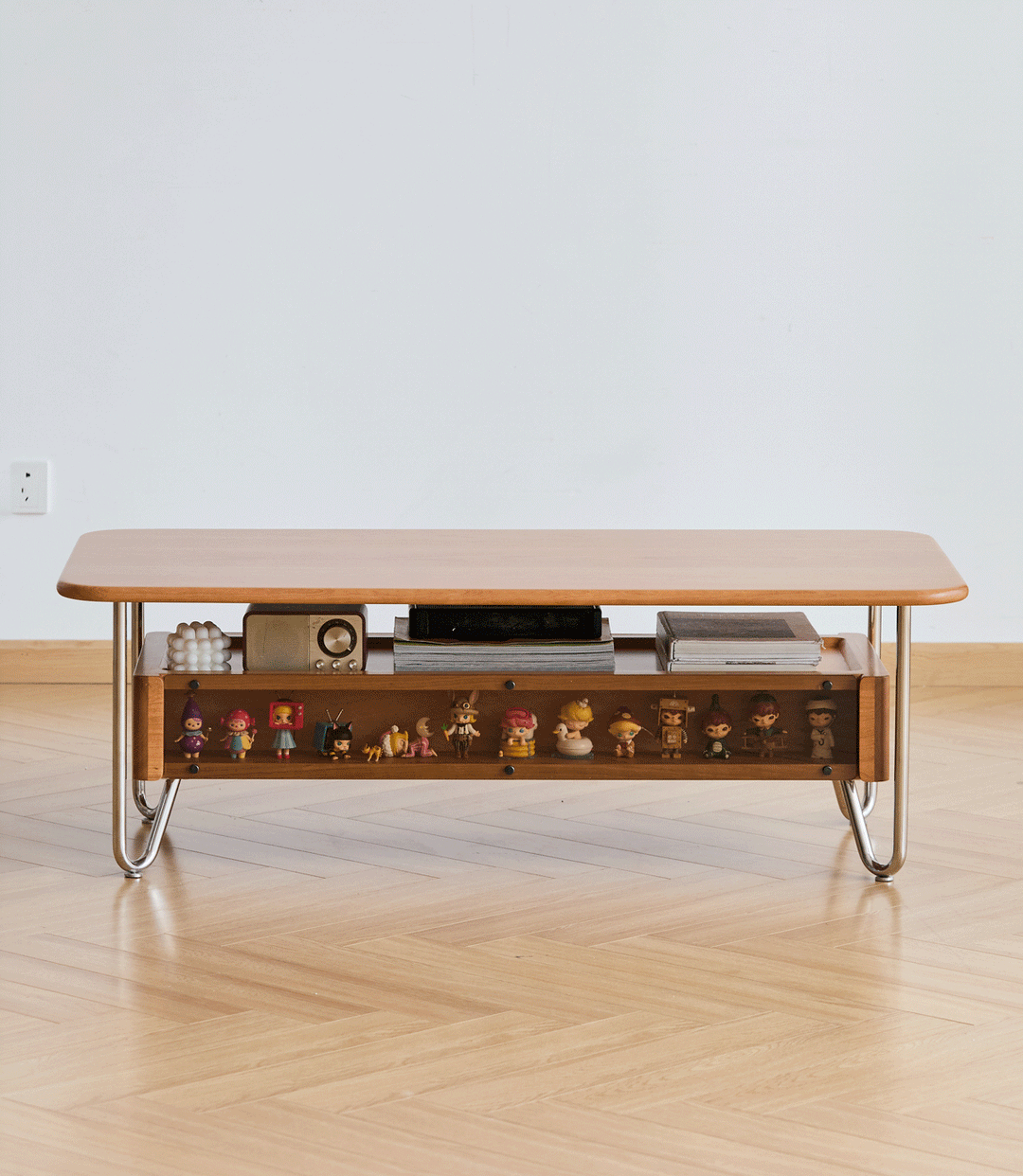 Bauhaus cherry wood coffee table locke color swatches.