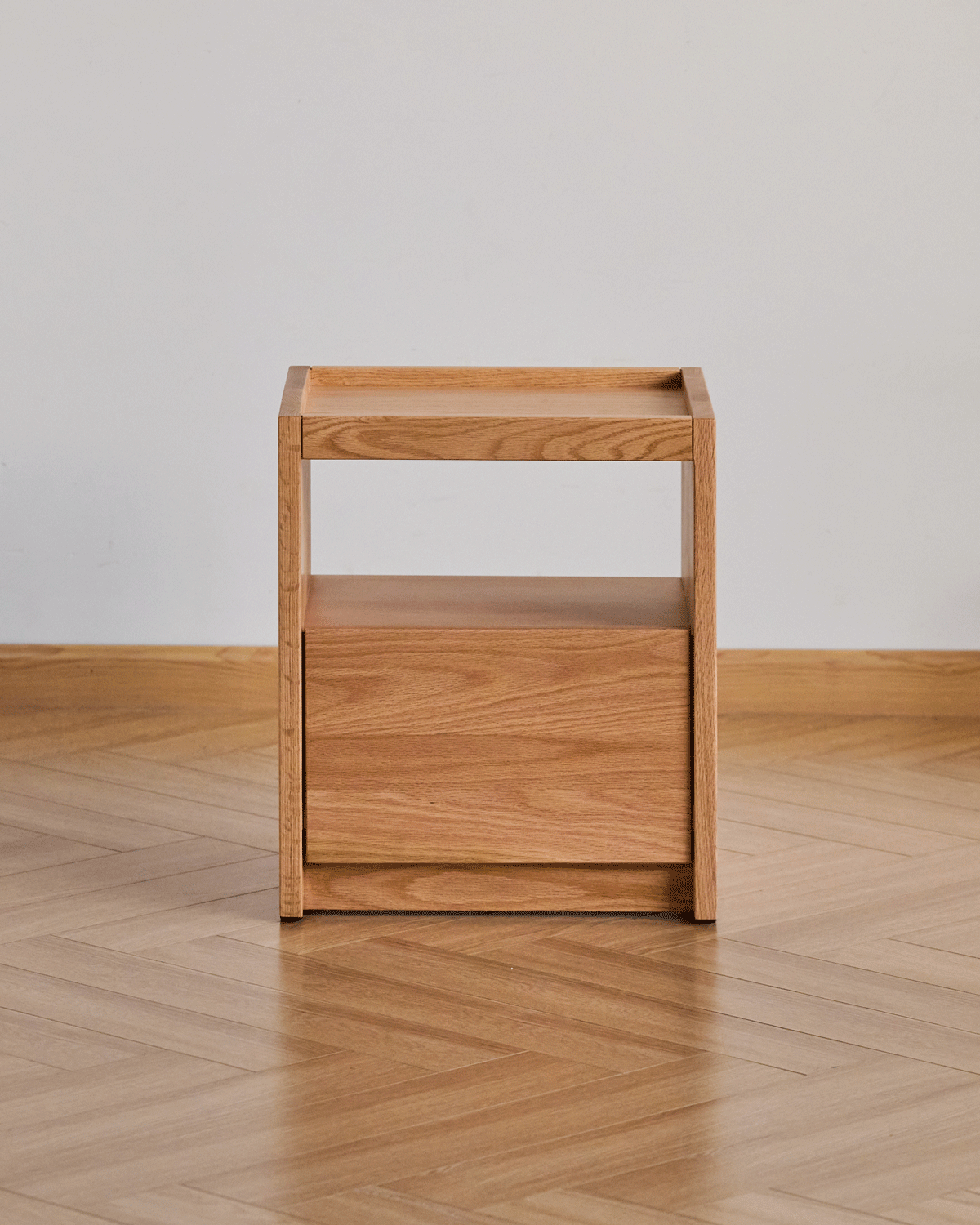 Scandinavian Oak Wood Side Table SUGAR – LOFT HOME