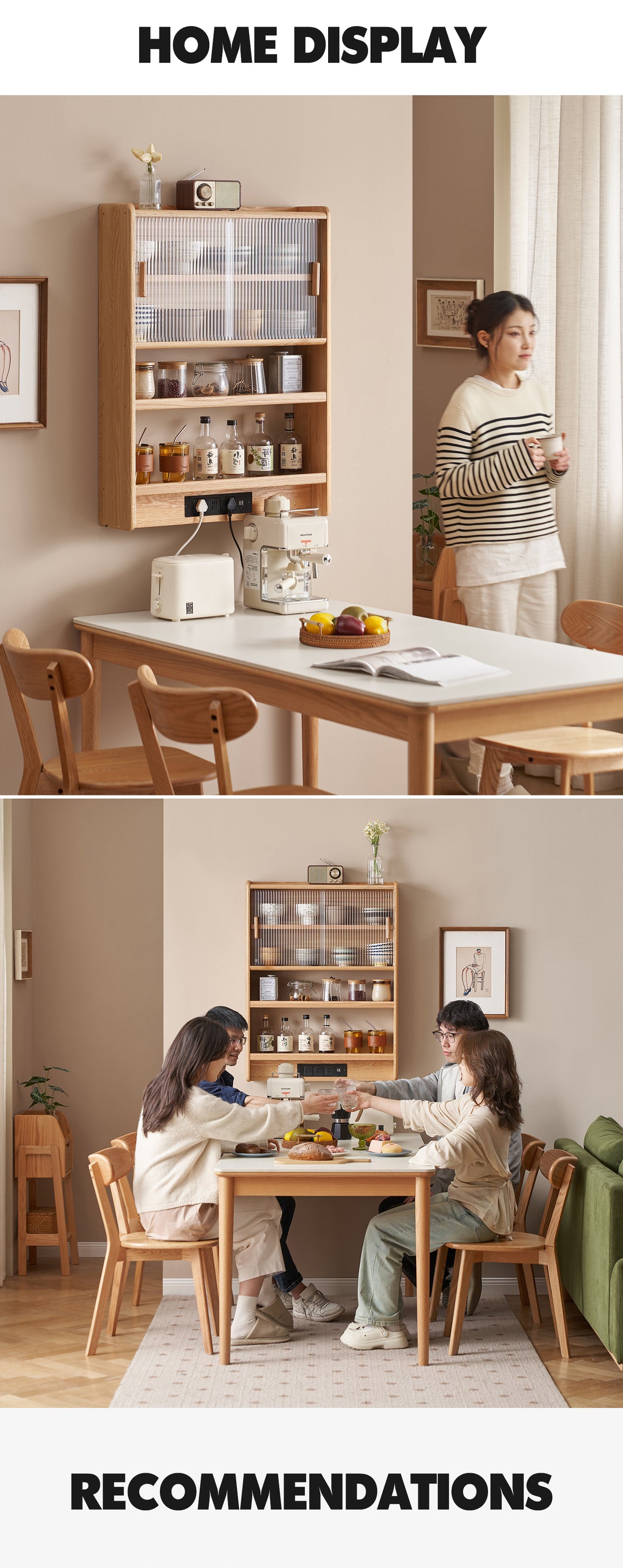 Scandinavian Oak Wood Wall Hanging Cabinet HEMU Good to Know - 9