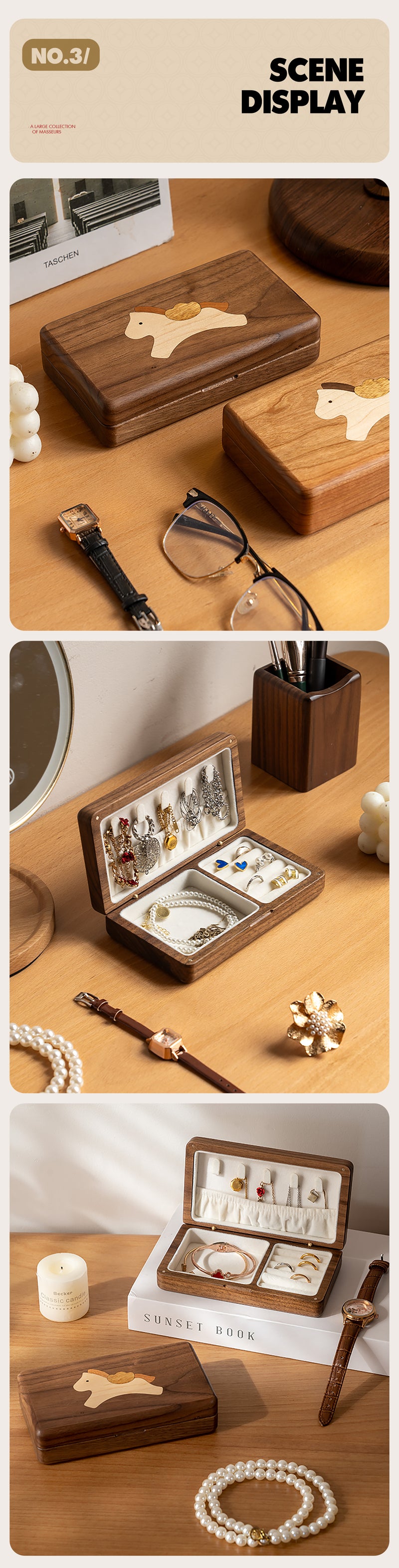 Scandinavian Solid Wood Jewelry Box KEEPSA Good to Know - 6