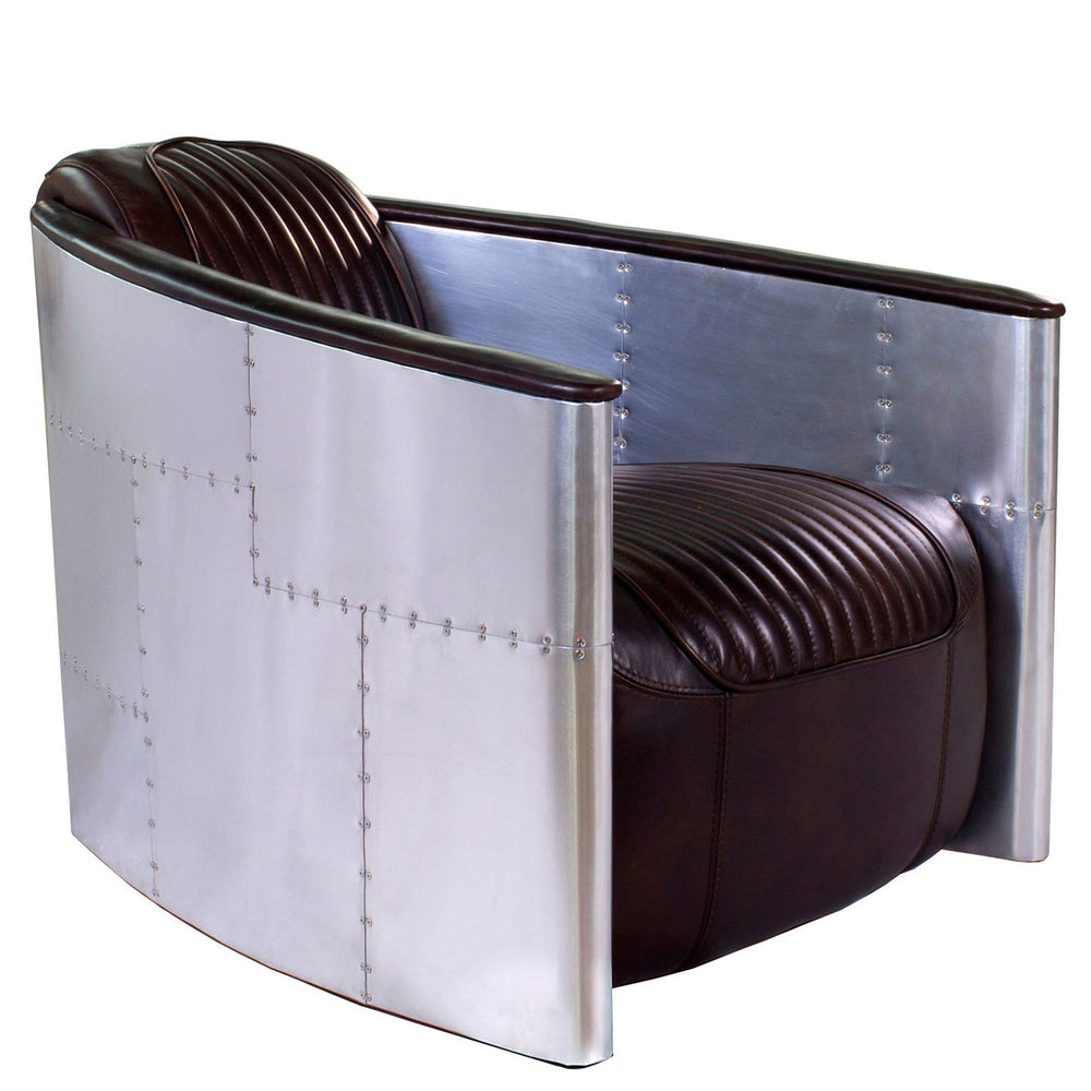 Industrial aluminium 1 seater sofa aircraft primary product view.