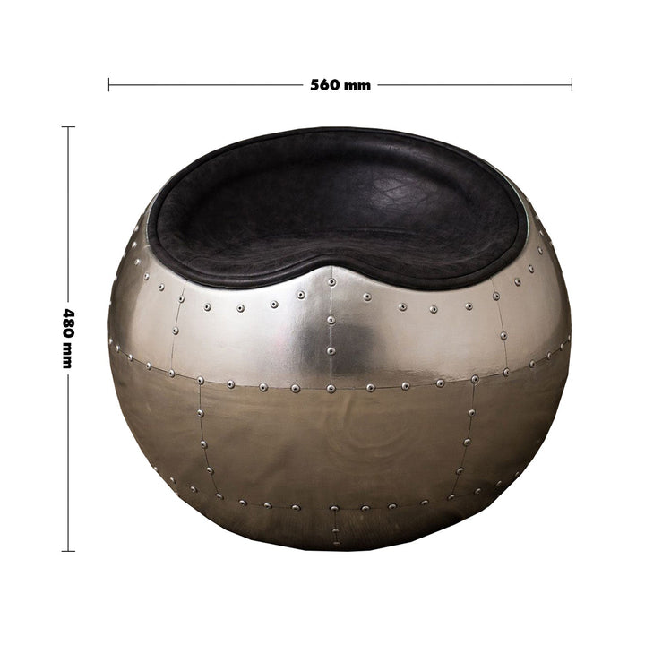 Industrial aluminium stool aircraft egg size charts.