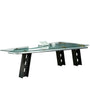 Industrial Aluminium Tempered Glass Study Table SKYWAY