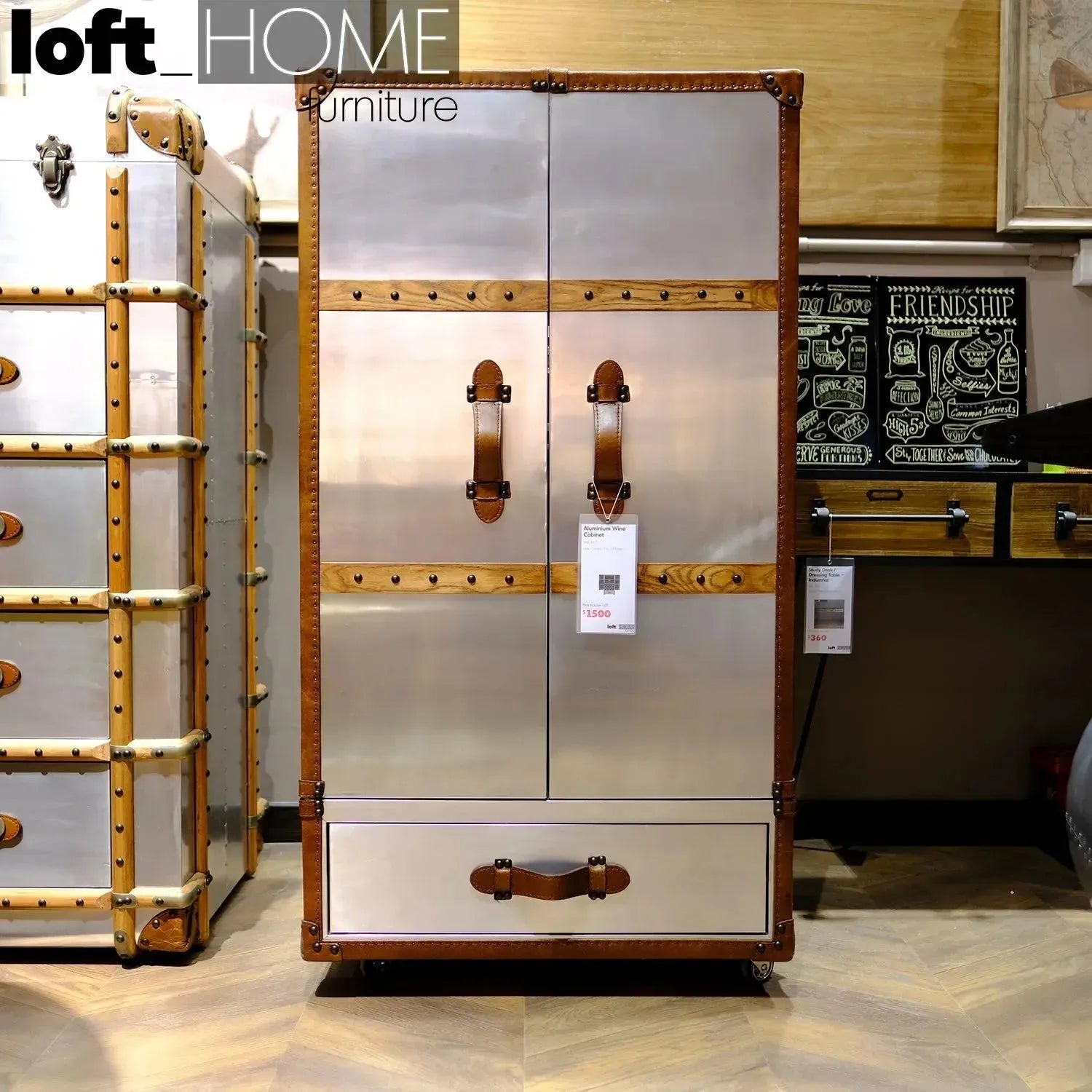 Industrial aluminium wine cabinet aircraft color swatches.