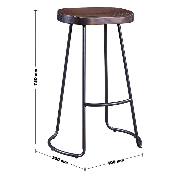 Industrial elm wood bar stool sanctum country size charts.