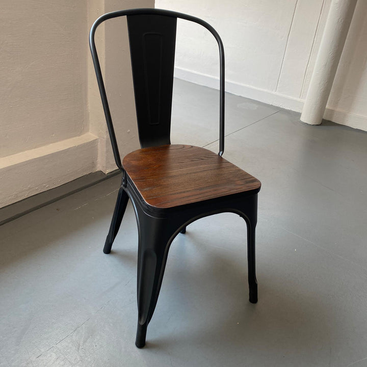 Industrial Elm Wood Dining Chair Sanctum X