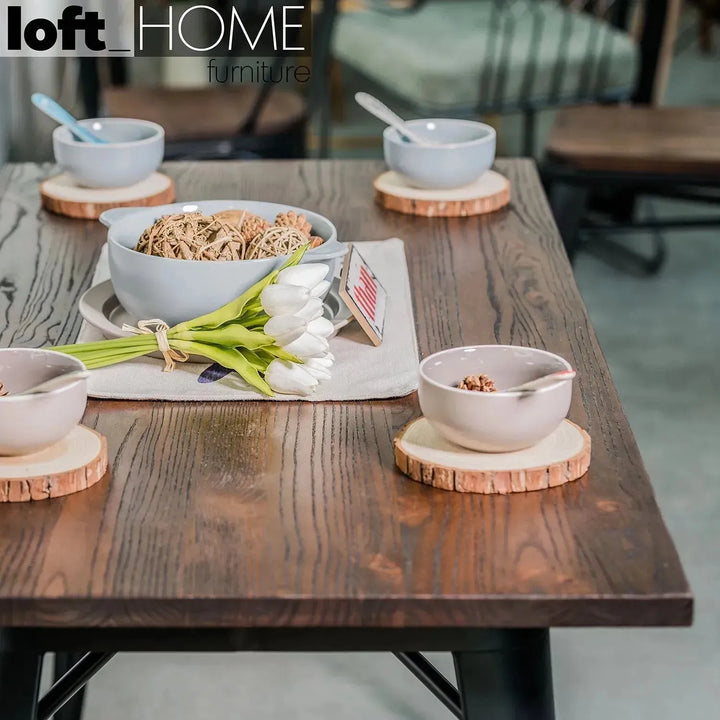 Industrial elm wood dining set 4 pieces sanctum x detail 14.