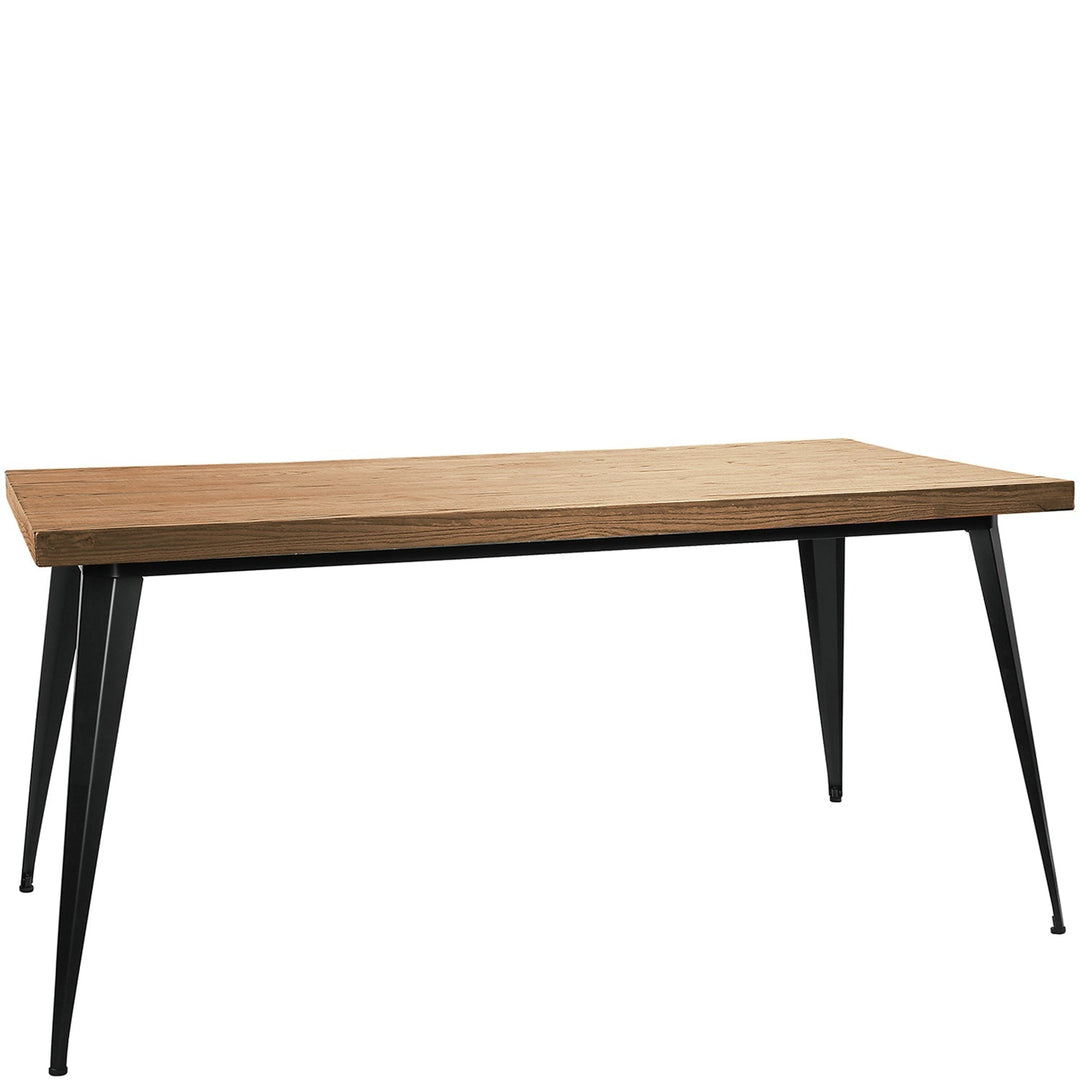Industrial elm wood dining table sanctum classic conceptual design.