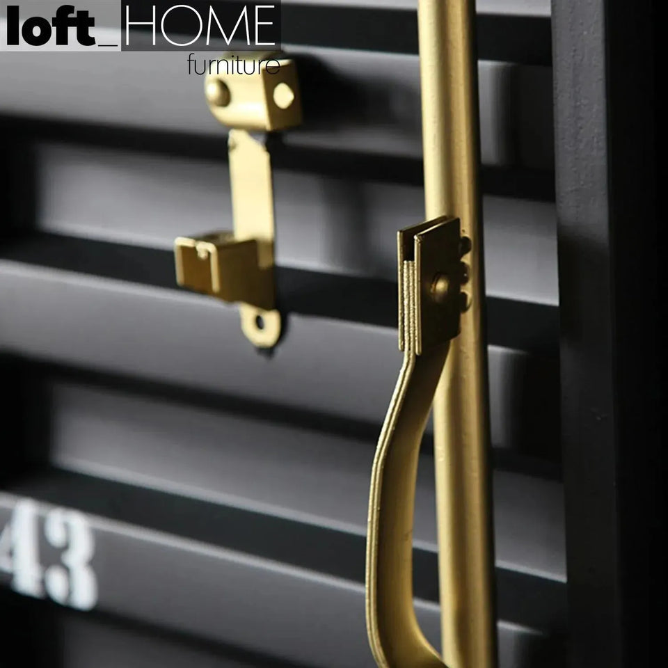 Industrial metal storage cabinet container 4 doors in real life style.
