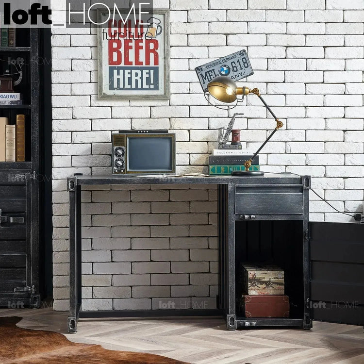 Industrial Metal Study Table CONTAINER Good to Know Preview-1