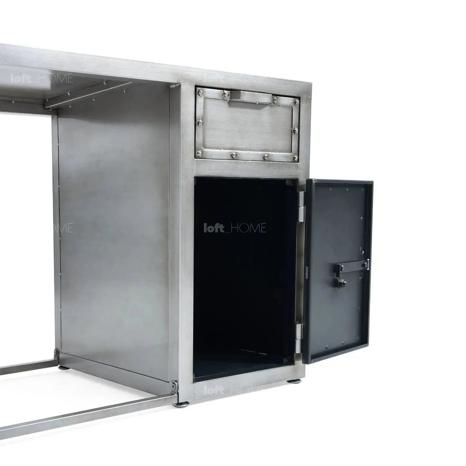 Table Hatching Industrial Metal Study Table HATCH WHEEL – LOFT HOME