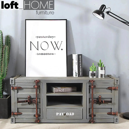 Industrial Metal TV Console CONTAINER Good to Know Preview-1
