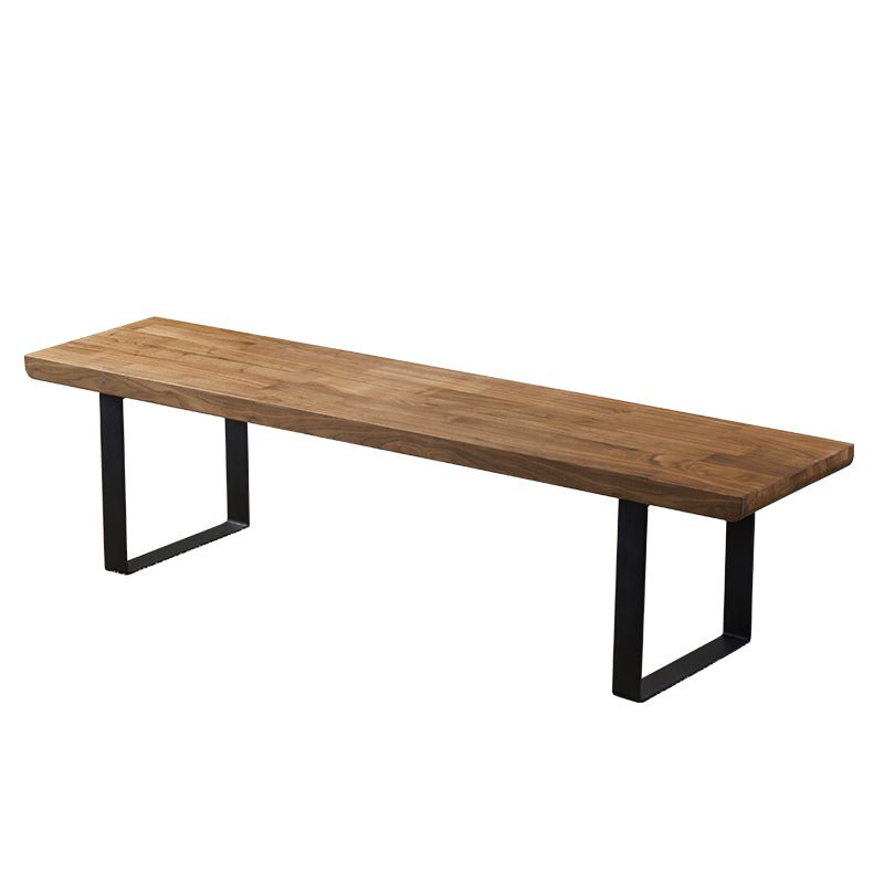 Industrial pine wood dining bench u shape environmental situation.