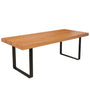 Industrial Pine Wood Dining Table U SHAPE