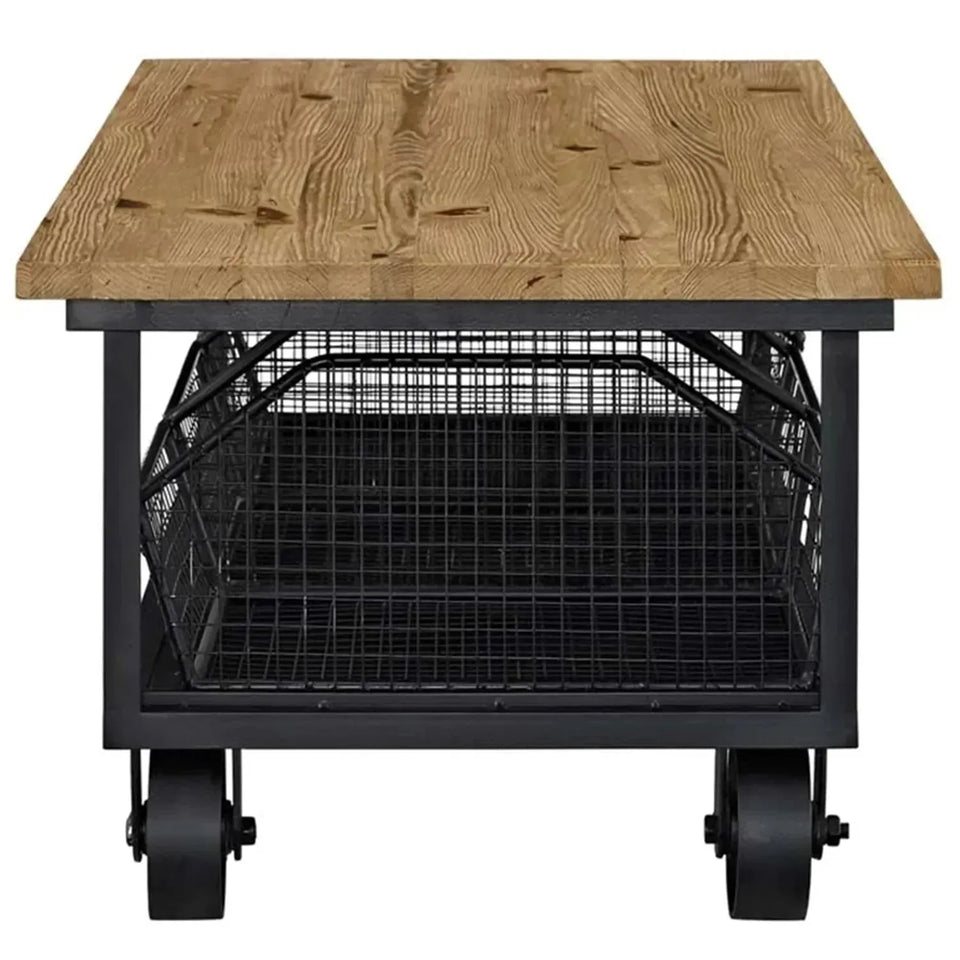 Industrial steel coffee table mysteel material variants.