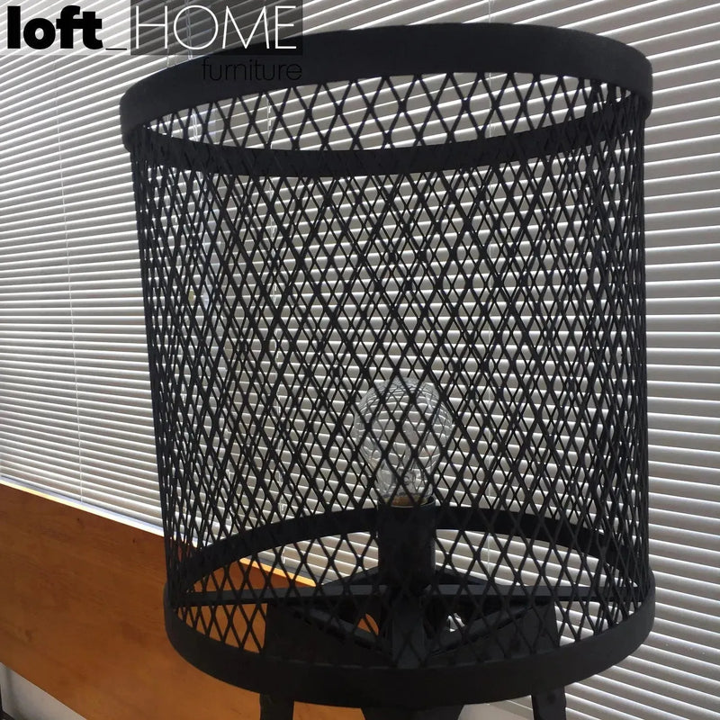 Industrial steel floor lamp mysteel in details.