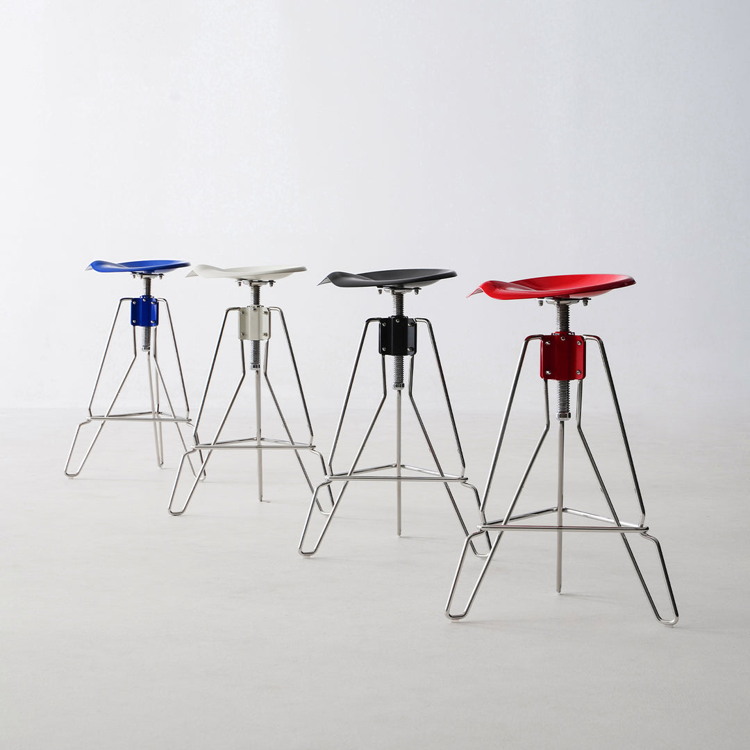 Industrial steel height adjustable bar chair spool size charts.