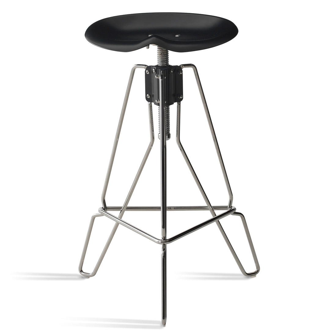Industrial steel height adjustable bar chair spool material variants.