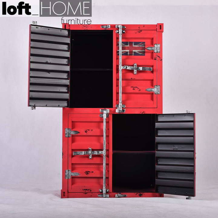 Industrial steel storage cabinet container color swatches.