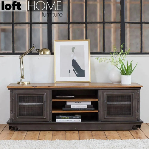 Industrial Steel TV Console MYSTEEL WHEEL Good to Know Preview-1