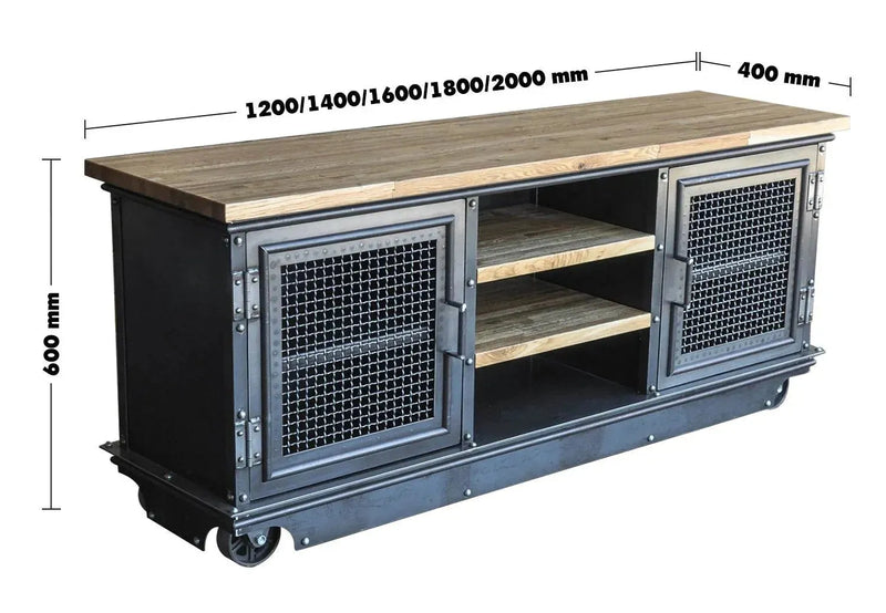 Industrial steel tv console mysteel wheel size charts.