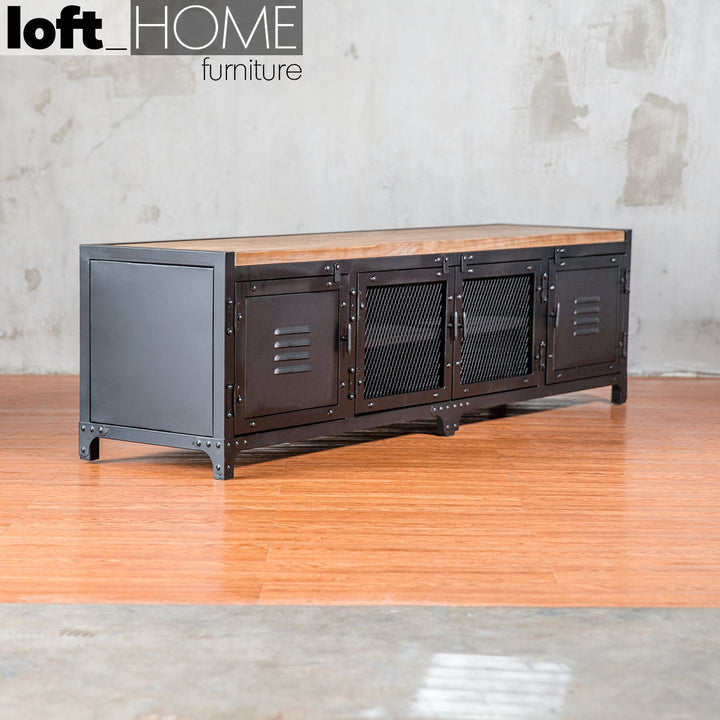 Industrial steel tv console mysteel color swatches.