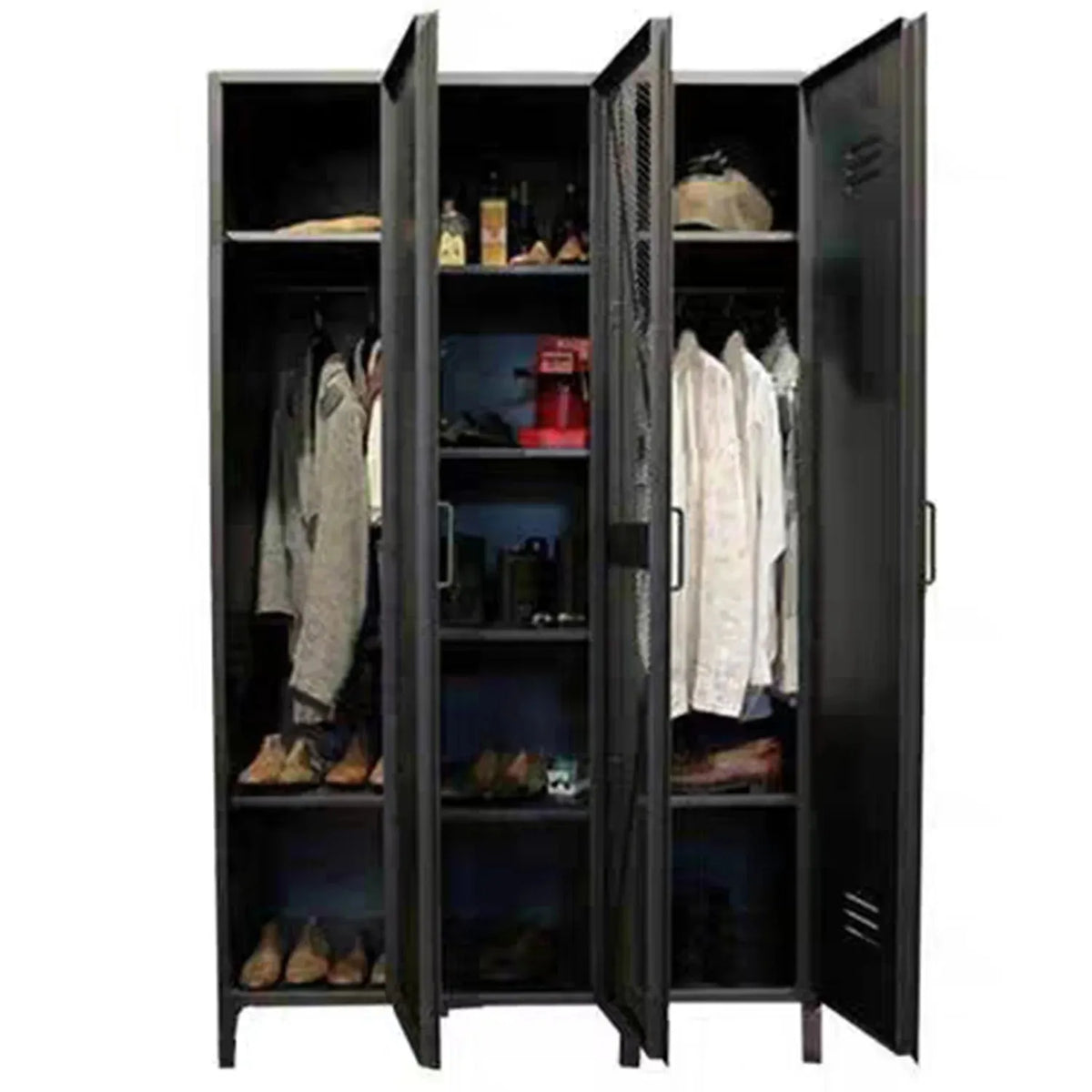 Industrial steel wardrobe mysteel with context.