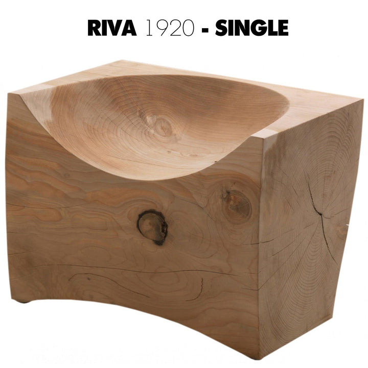 Industrial Wood 1 Seater Sofa RIVA 1920 SINGLE