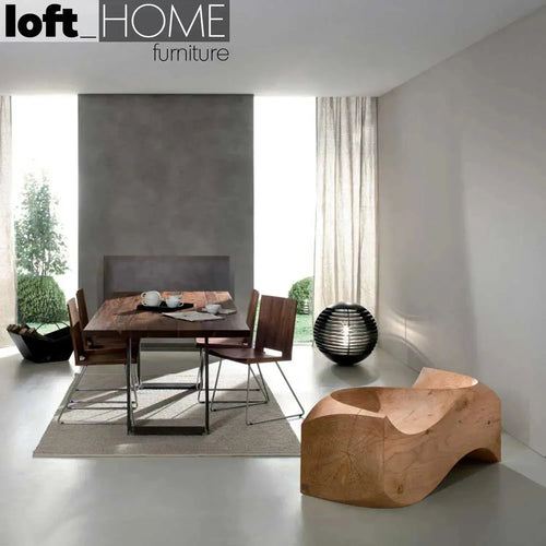 Rustic Wood 2 Seater Sofa RIVA 1920 LOVE SEAT Good to Know Preview-1