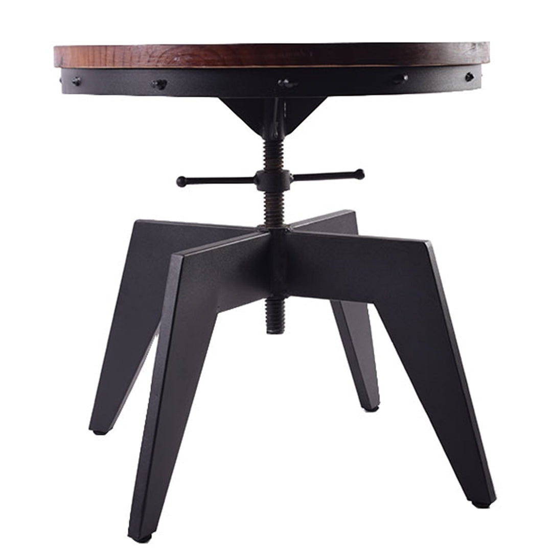 Industrial Wood Coffee Table HEIGHT ADJUSTABLE