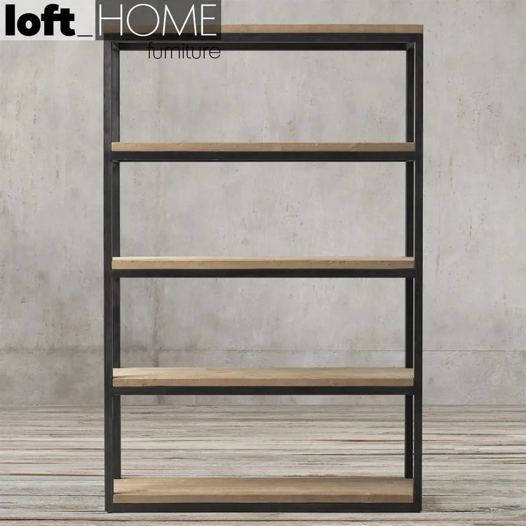 Industrial Wood Display Shelf MYSTEEL S Good to Know Preview-1
