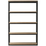 Industrial Wood Display Shelf MYSTEEL S