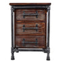 Industrial Wood Side Table PIPE