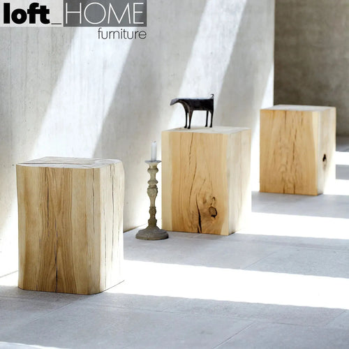Rustic Wood Side Table ROOT Good to Know Preview-1