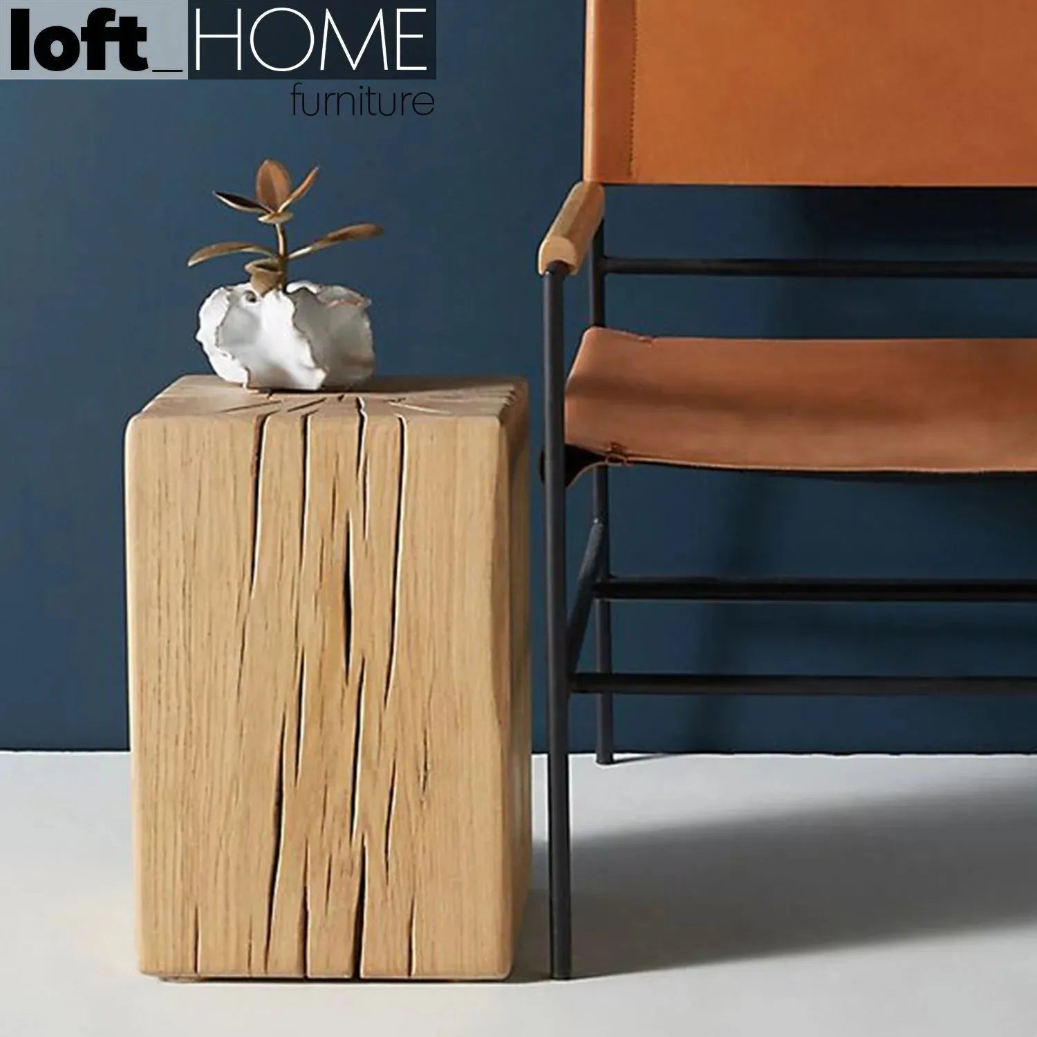 Raize Side Table Rustic Wood Side Table ROOT – LOFT HOME