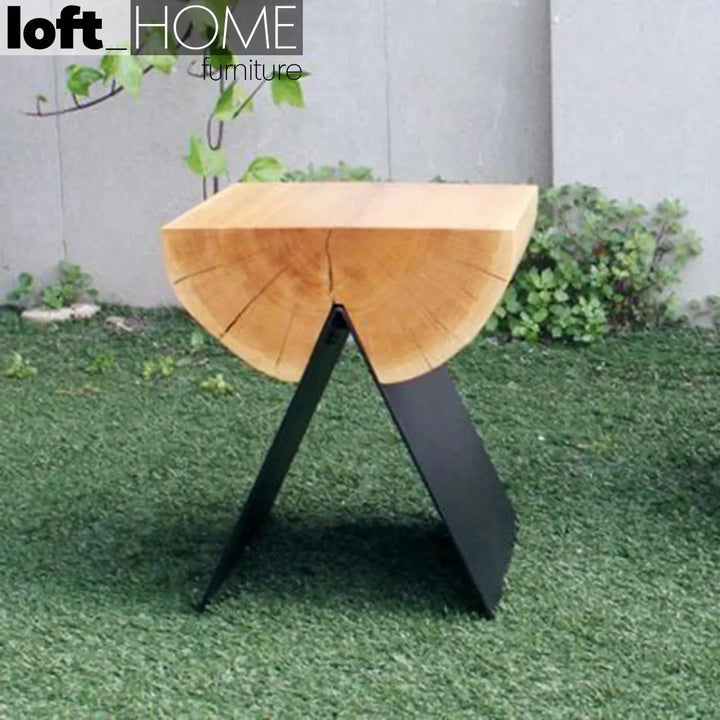 Industrial Wood Stool TIMBER