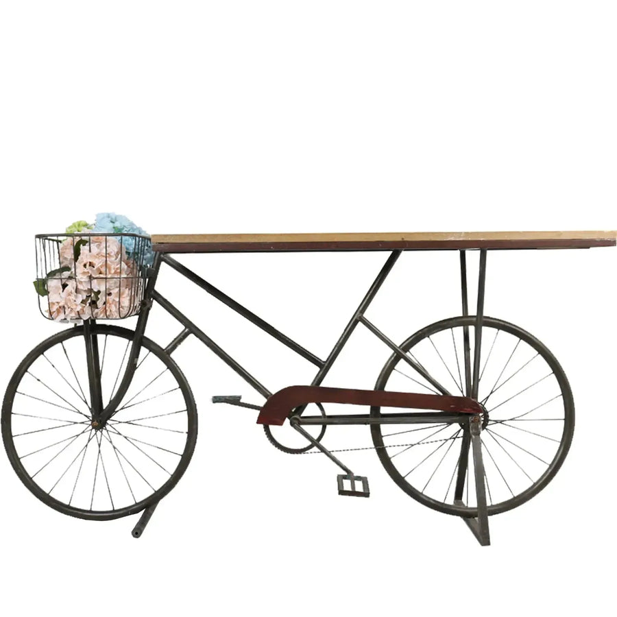 Industrial Wood Study Table BICYCLE
