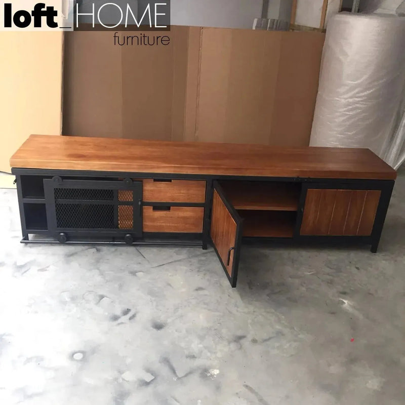 Industrial wood tv console barn color swatches.