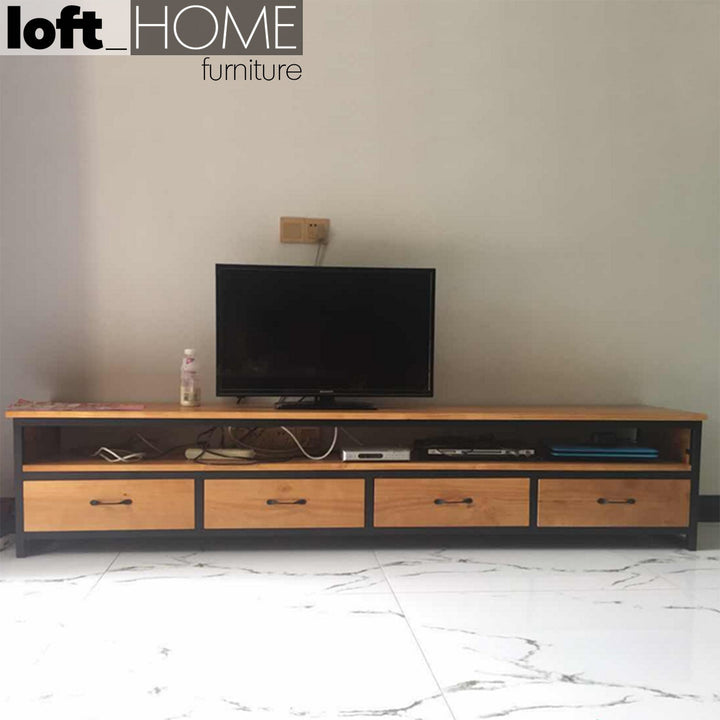 Industrial wood tv console mysteel color swatches.