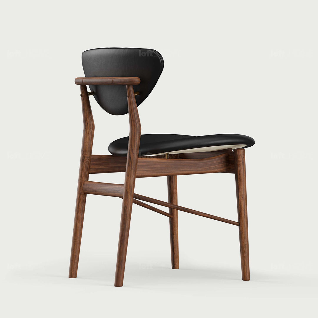 Japandi leather dining chair finn detail 2.