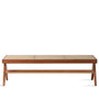 Scandinavian Rattan Dining Bench JEANNERET