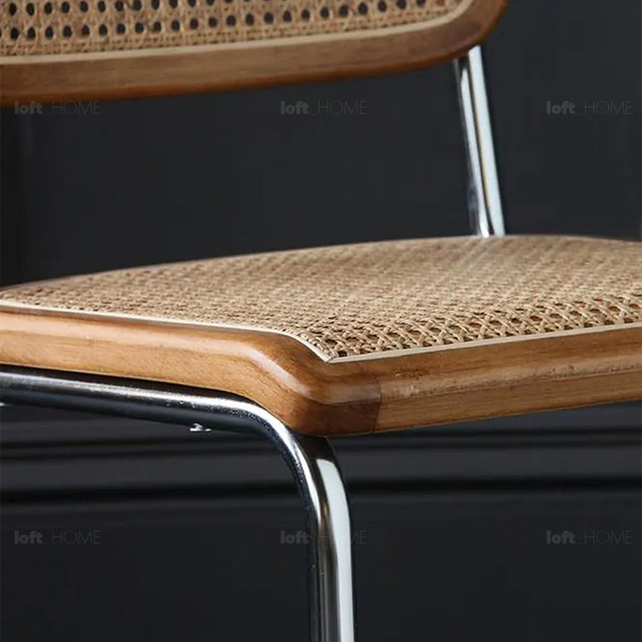 Japandi rattan dining chair cesca conceptual design.