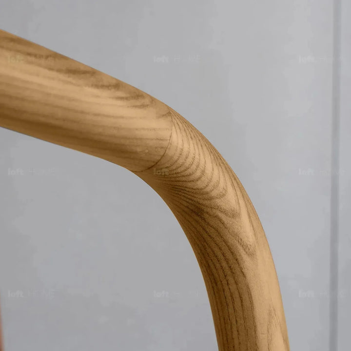Japandi rattan dining chair circular detail 7.