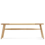 Japandi Wood Woven Rope Dining Bench WOVEN